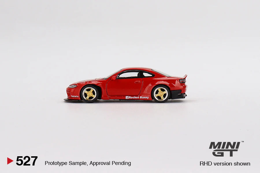 Mini GT Nissan Silvia (S15) Rocket Bunny in Red