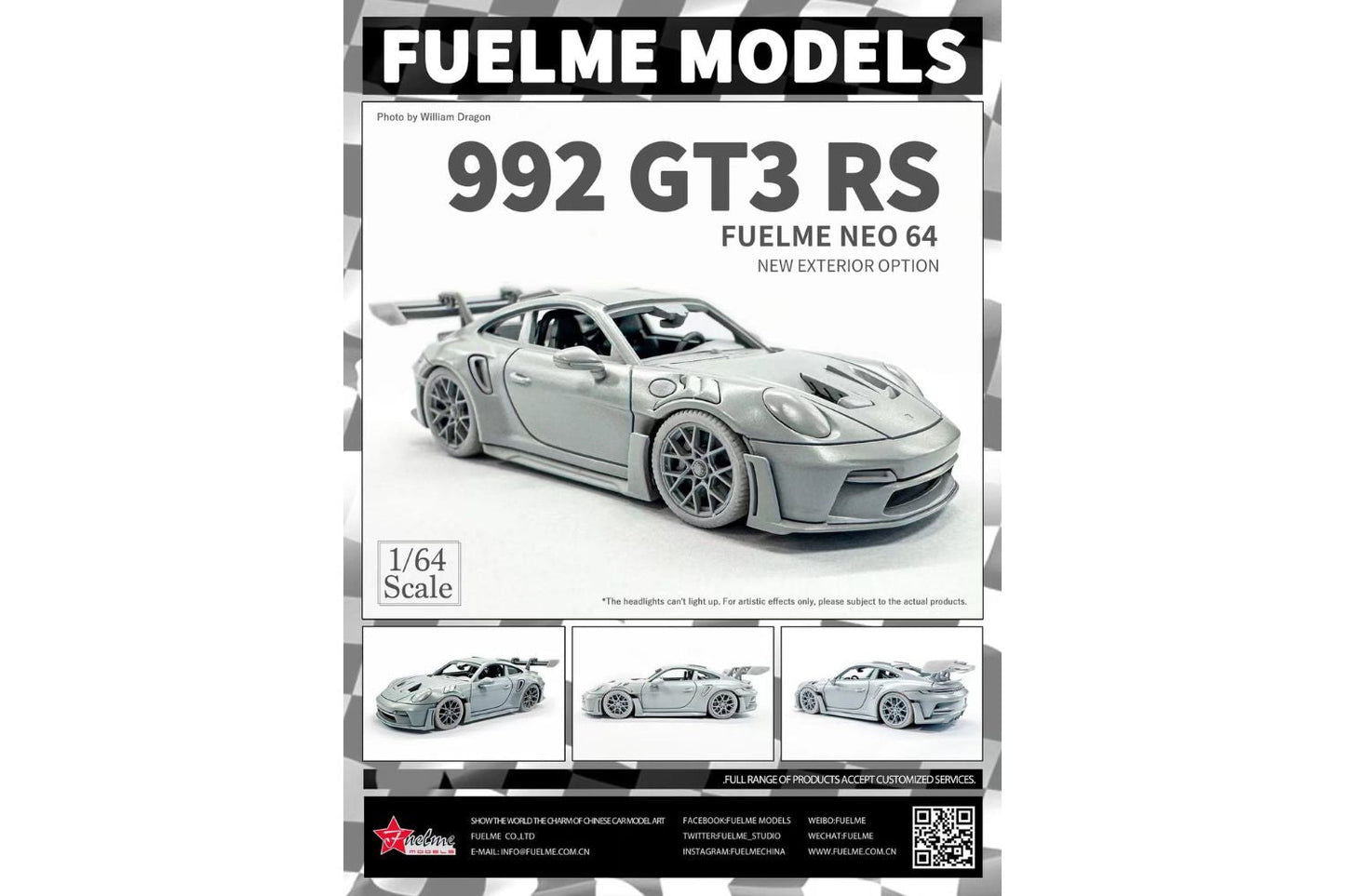 FuelMe Model 1/64 Porsche 911 (992) GT3 RS