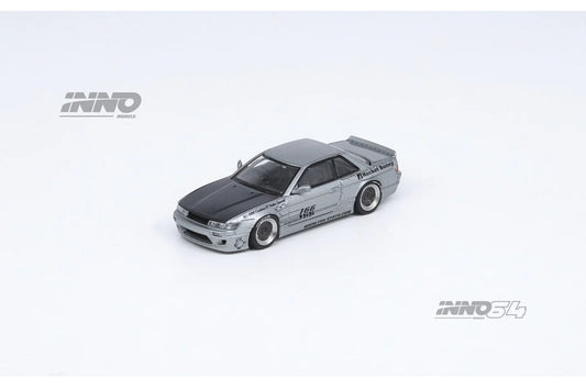 Inno64 Nissan Silvia S13 (V1) Pandem / Rocket Bunny in Silver